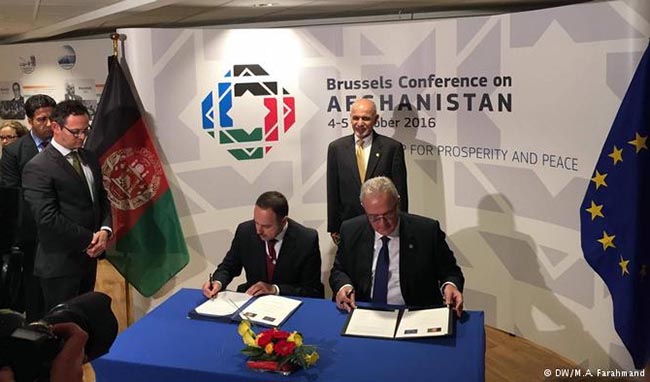 افغانستان و اتحادیه اروپا قرارداد کمک ۲۰۰ میلیون یورویی امضا کردند